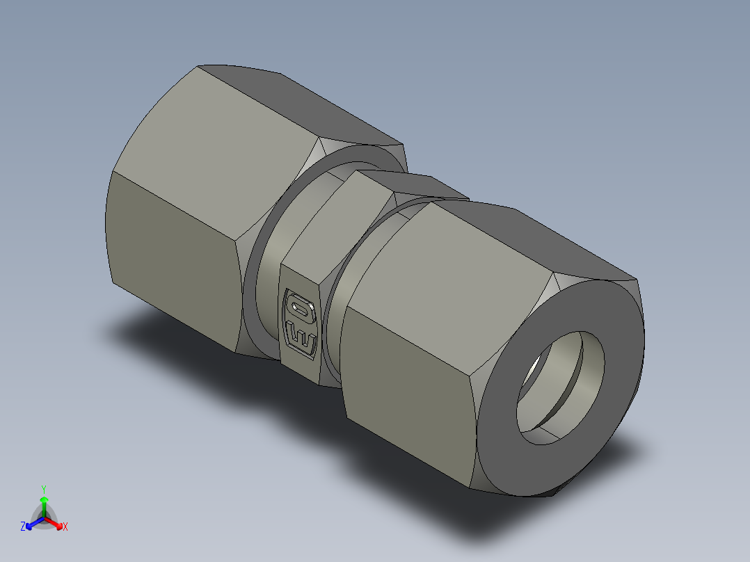 卡套式工业通用硬管接头EO Union G10ZLCF主视图