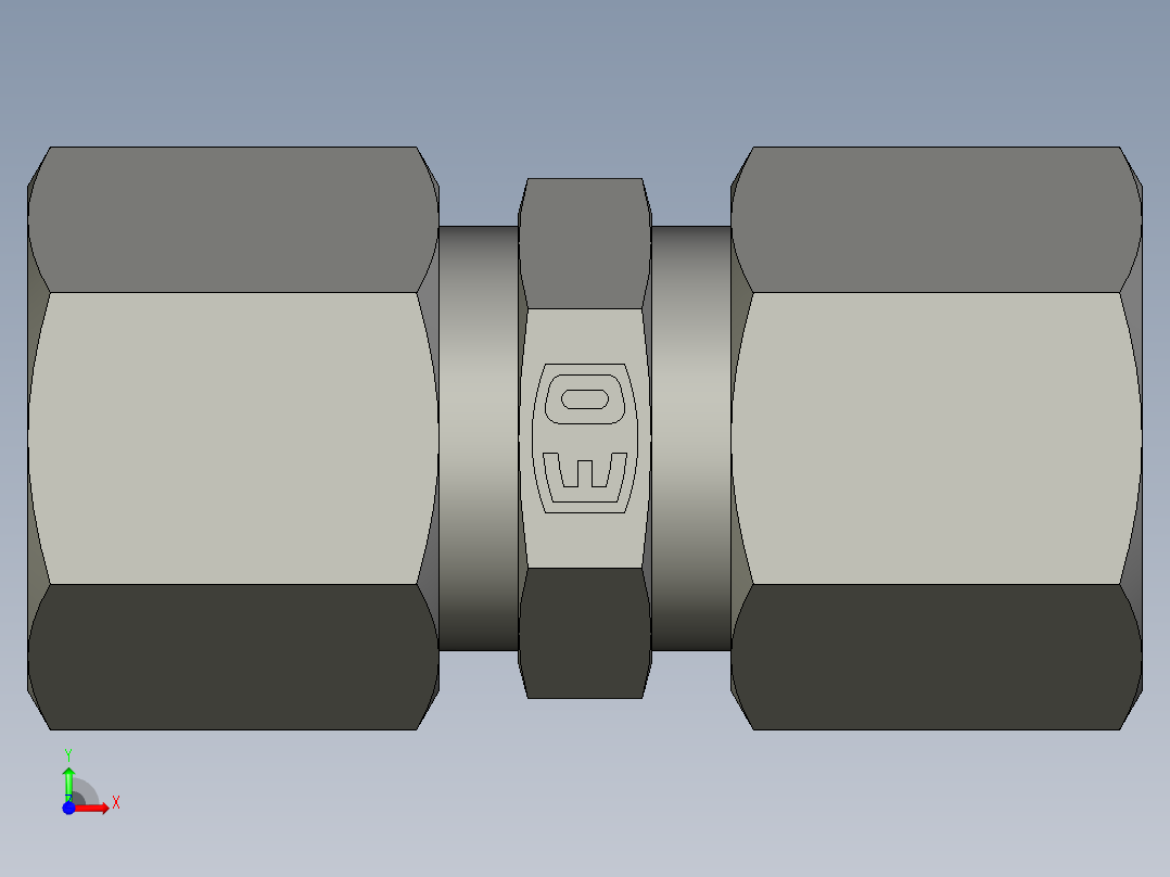 卡套式工业通用硬管接头EO Union G10ZLCF前视图