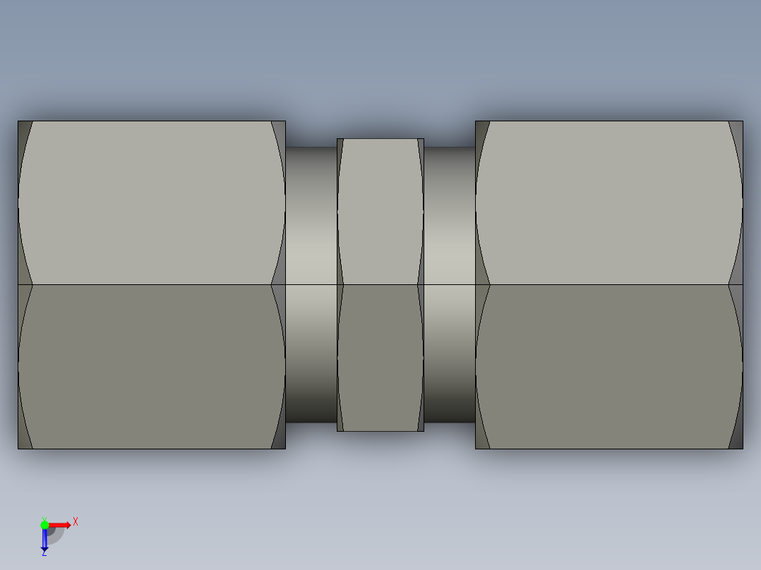 卡套式工业通用硬管接头EO Union G10ZLCF俯视图