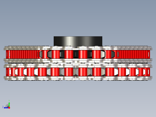 带滚子链的链轮---igs stp右视缩略图