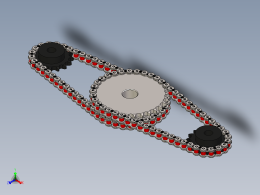 带滚子链的链轮---igs stp正等轴测缩略图