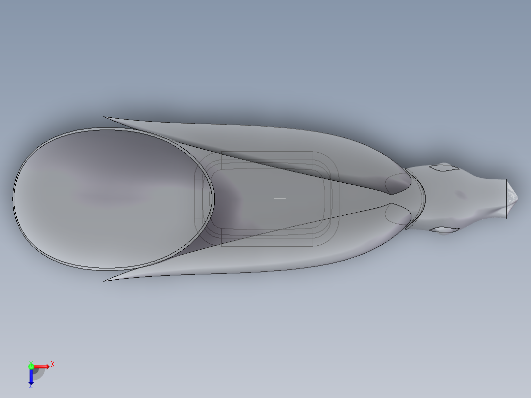 兽首杯容器设计俯视图