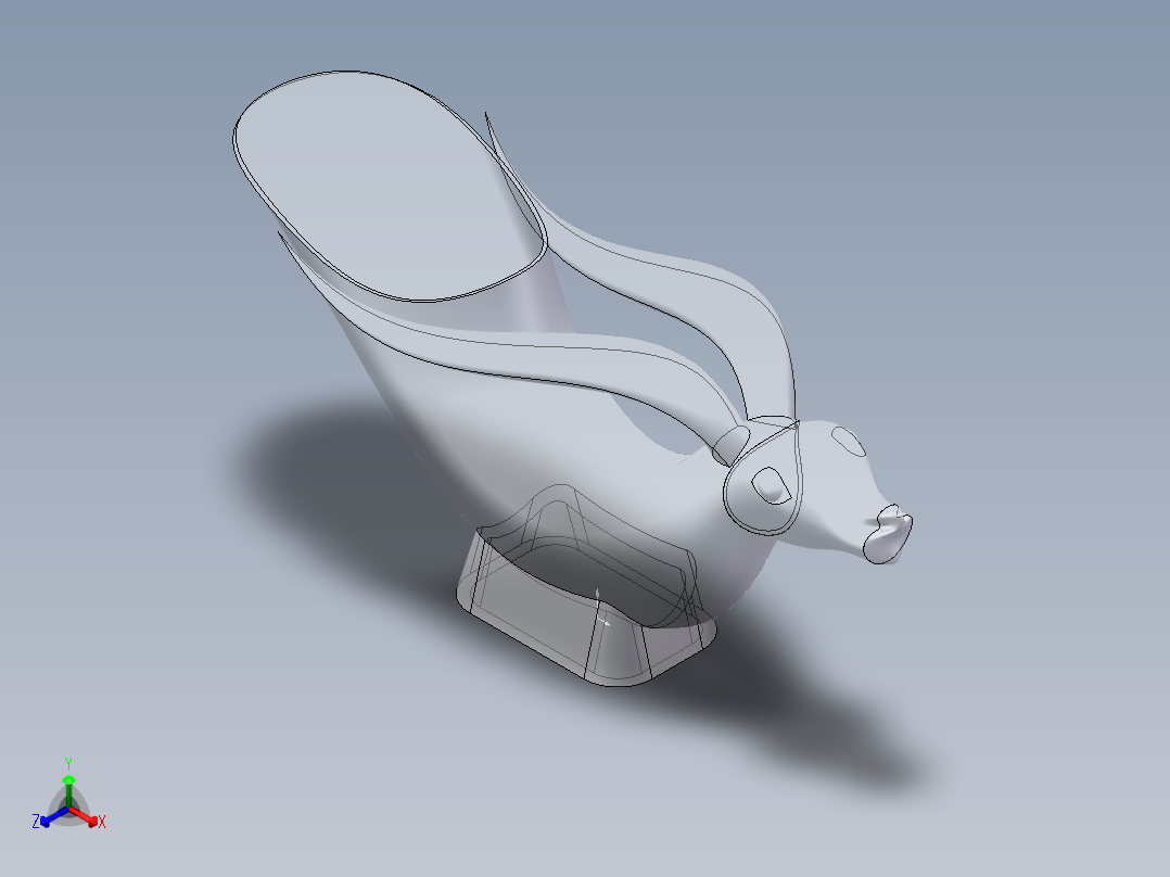 兽首杯容器设计正等轴测图