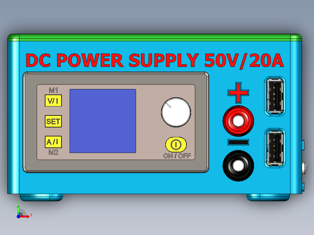 电源2 (3)前视图