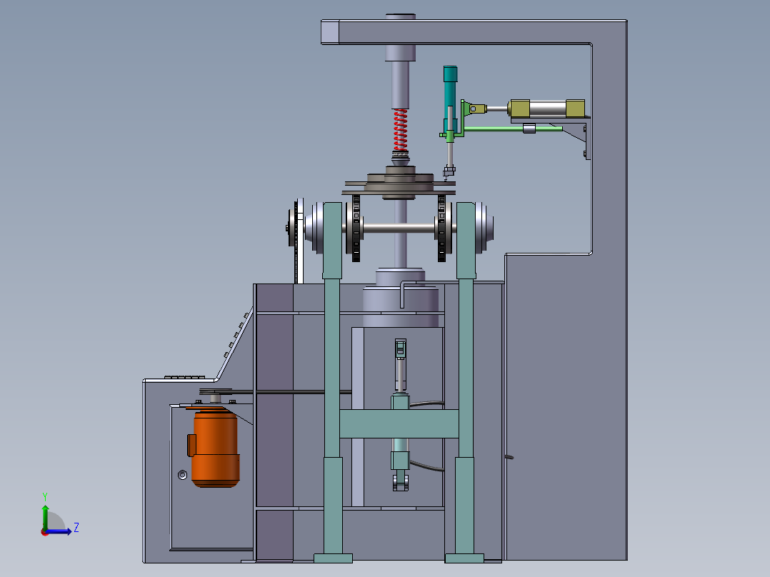 跳动检测机设备（非标设备）左视图