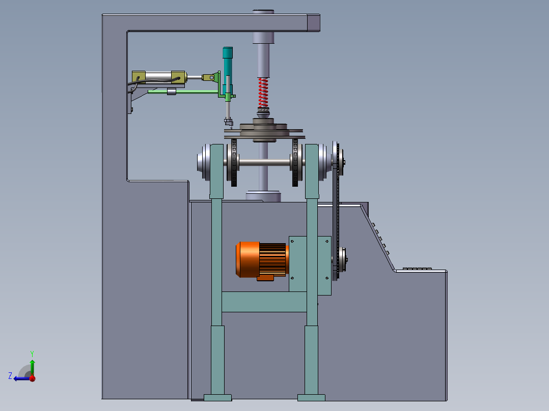 跳动检测机设备（非标设备）右视图