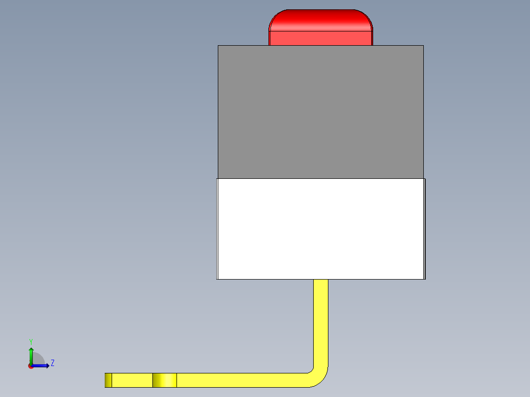 欧姆龙超小型 D2F 系列开关左视图