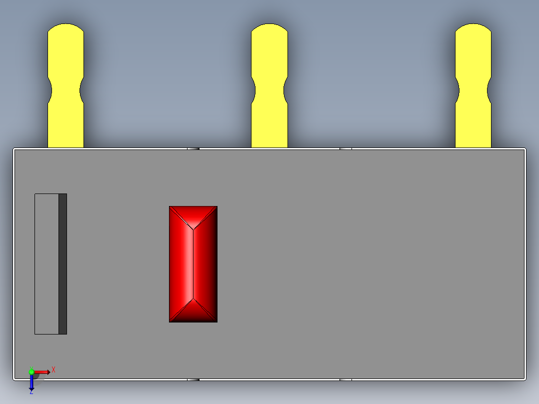 欧姆龙超小型 D2F 系列开关俯视图