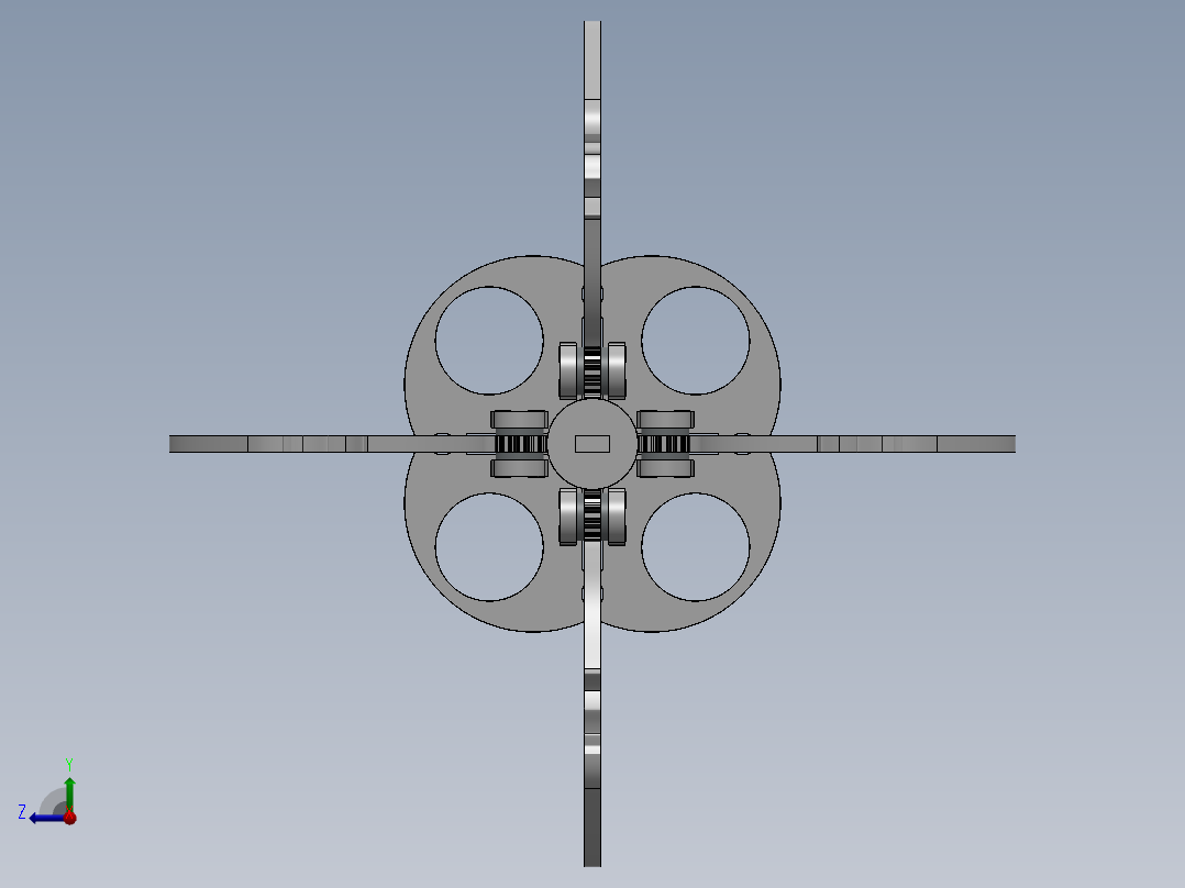 激光下料拼图机械爪AutoCAD, Parasolid, SOLIDWORKS 2016右视图