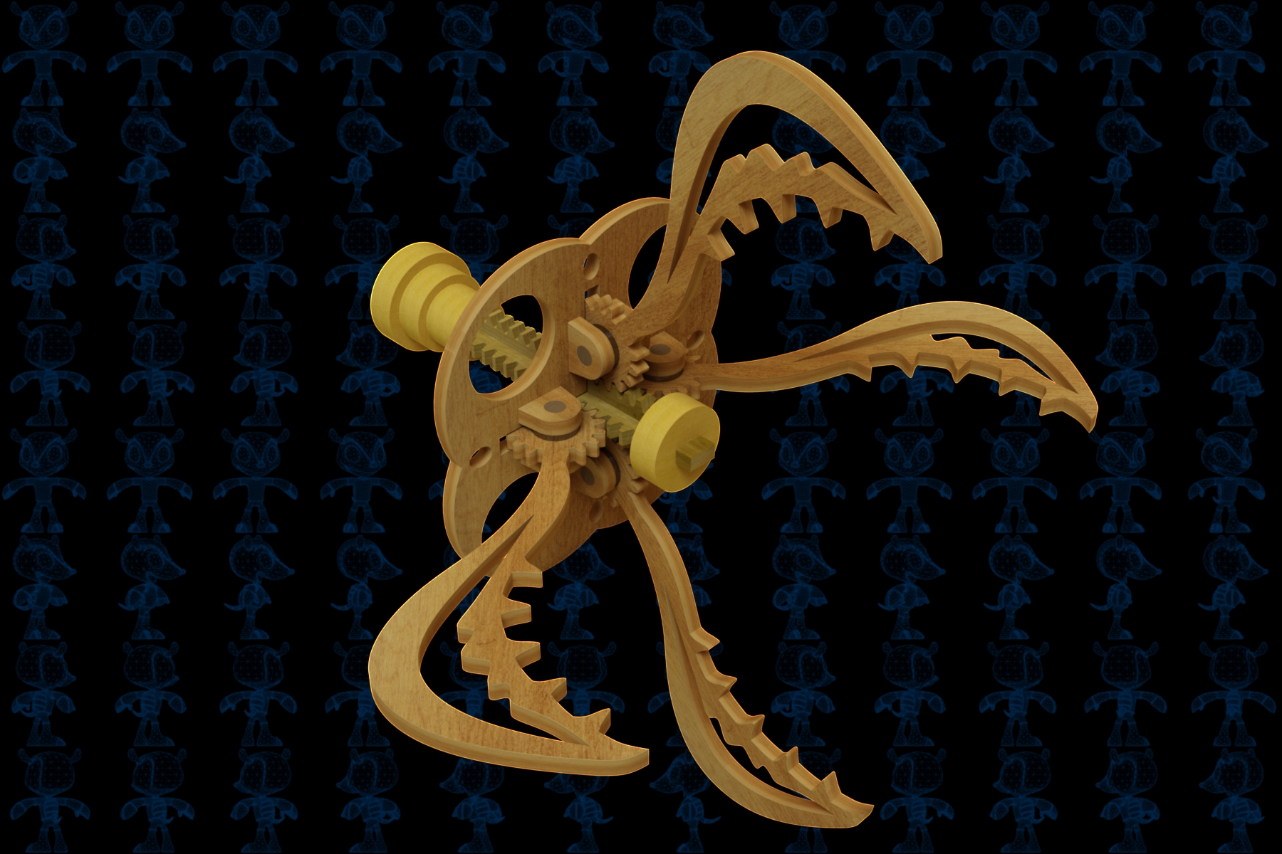 激光下料拼图机械爪AutoCAD, Parasolid, SOLIDWORKS 2016