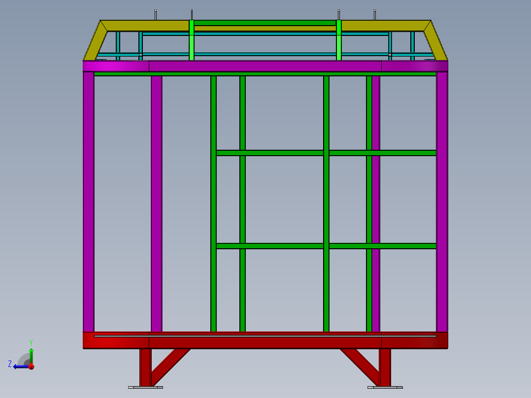 太空舱三维图右视图
