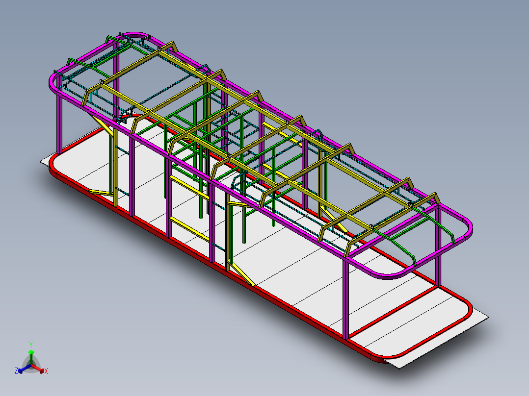 太空舱三维图正等轴测图