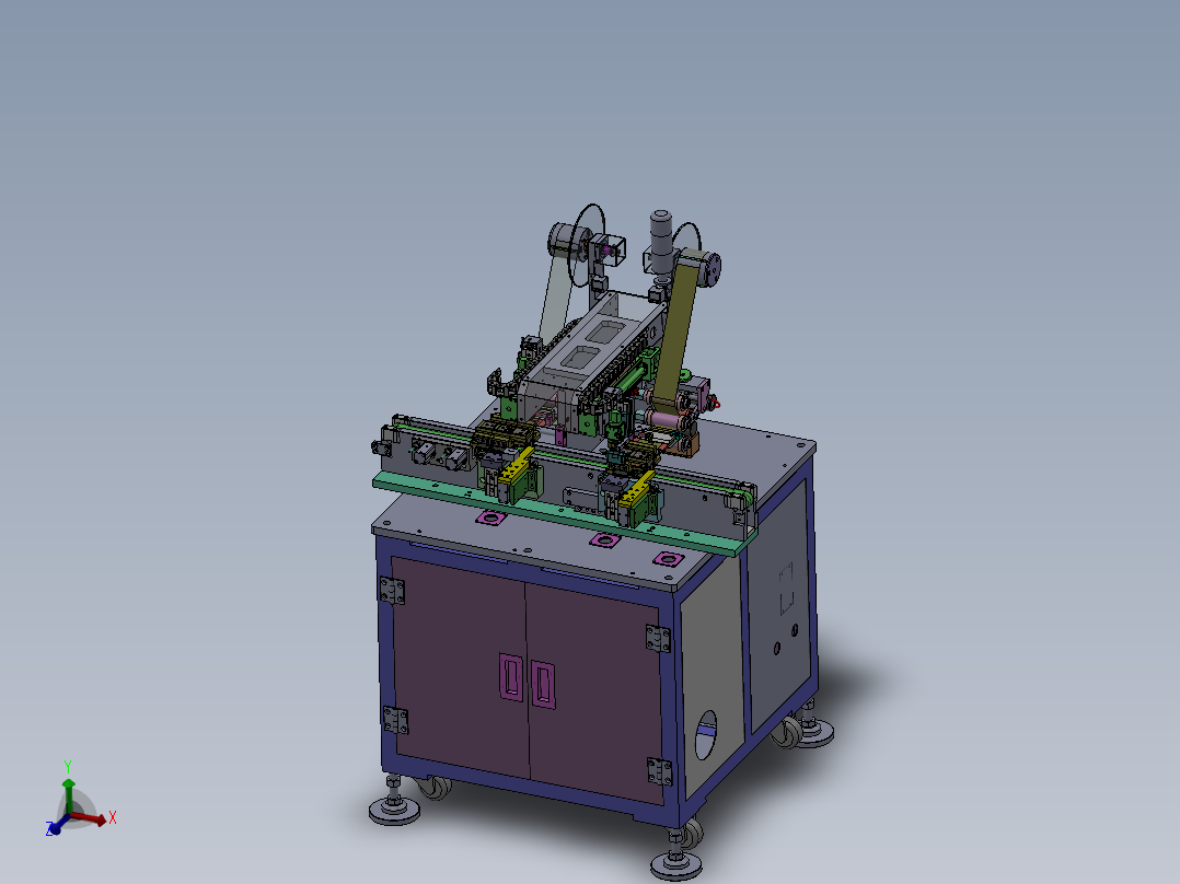 一种电池极耳贴双面胶设备sw18可编辑