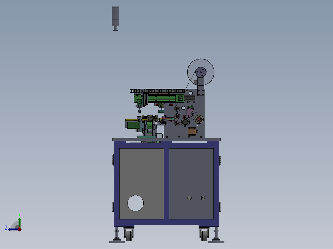 一种电池极耳贴双面胶设备sw18可编辑右视图