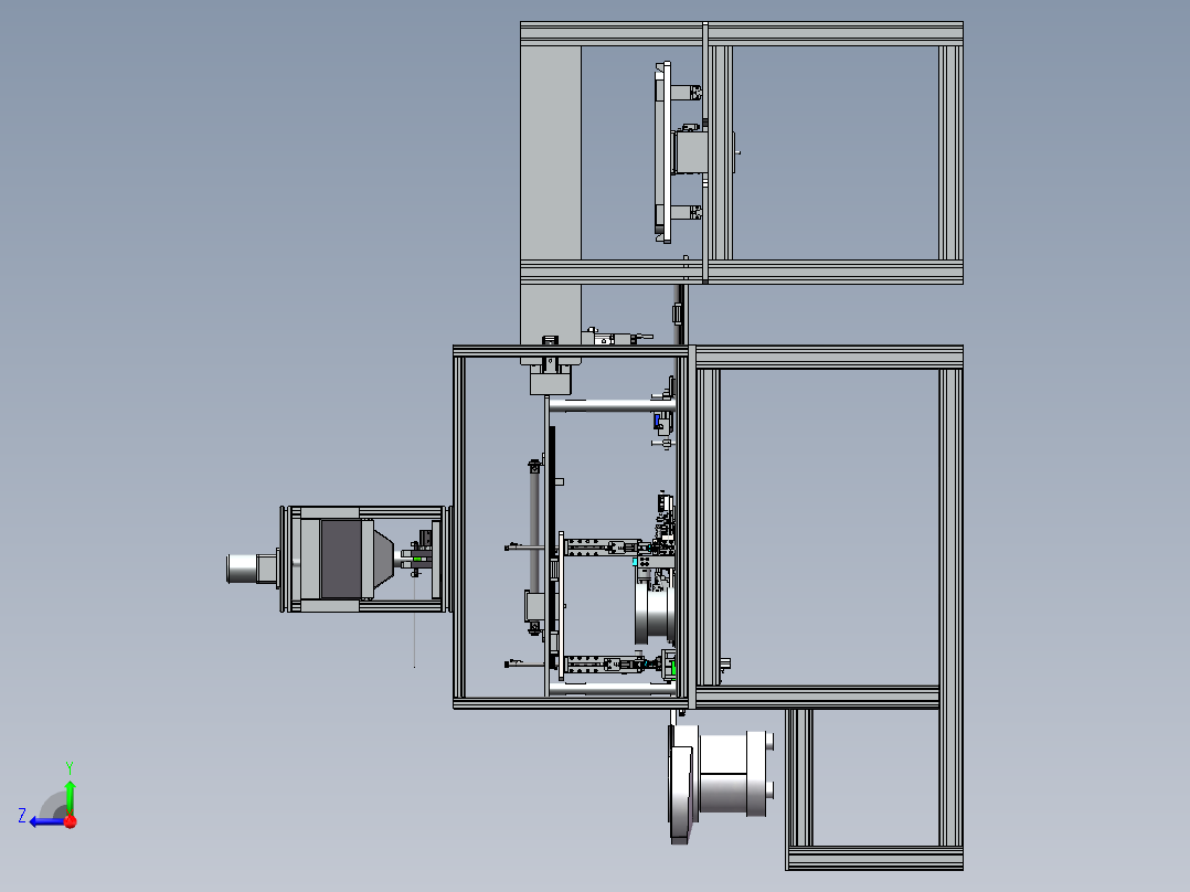 安全带车感自动组装设备sw18可编辑右视图
