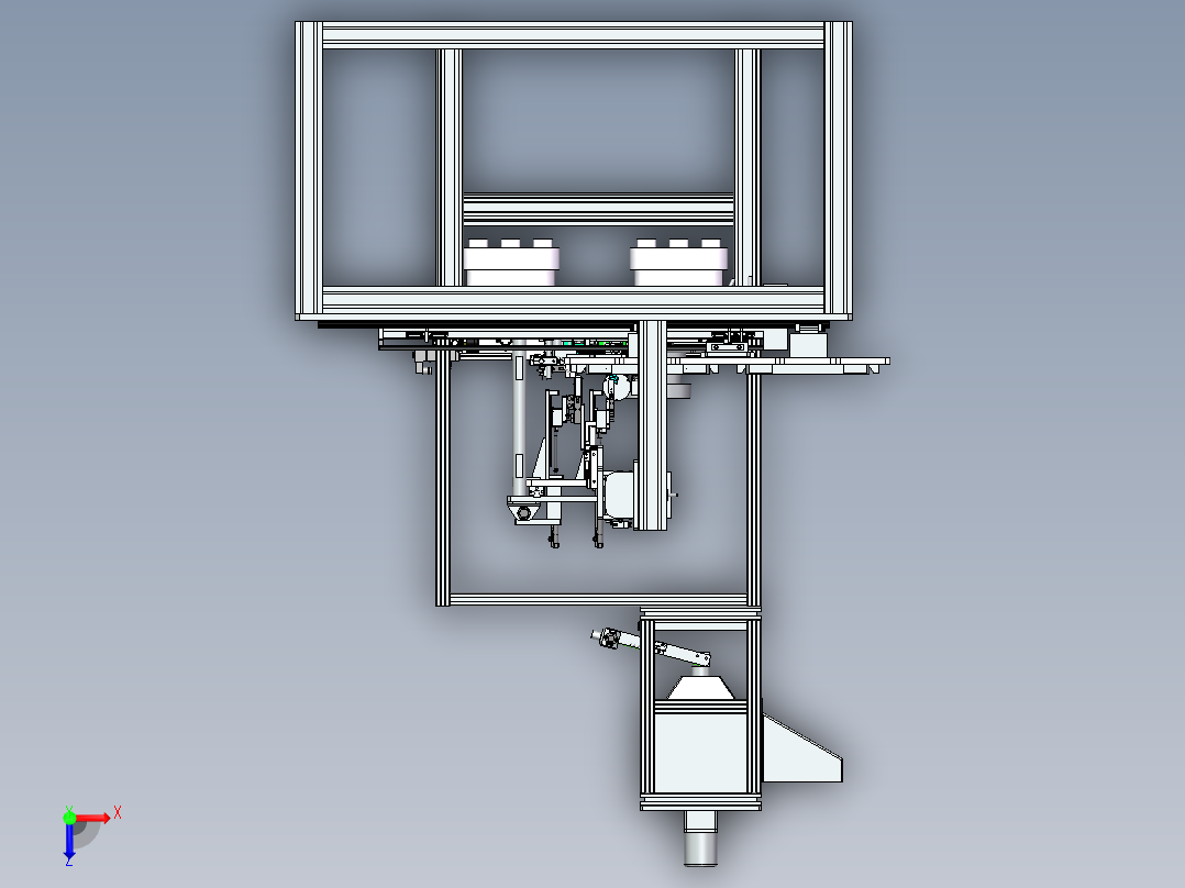 安全带车感自动组装设备sw18可编辑俯视图