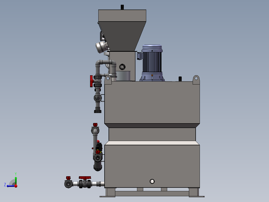 2023.02月-500L三腔式全自动加药装置sw20可编辑右视图
