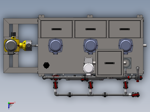 2023.02月-500L三腔式全自动加药装置sw20可编辑俯视缩略图