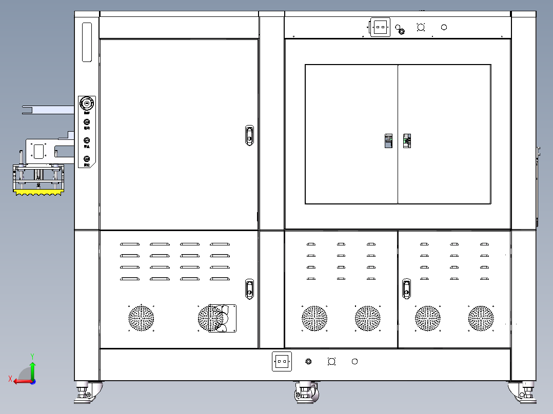 21700锂电池的开盒与电芯分选sw22可编辑后视图