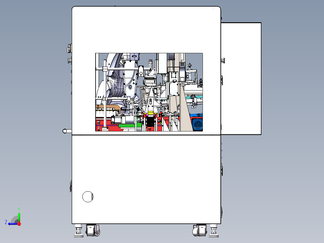 21700锂电池的开盒与电芯分选sw22可编辑右视图