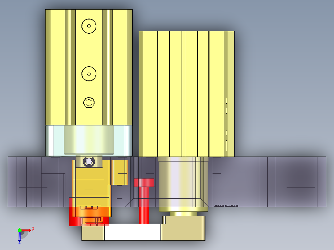 旭创0692-小件CNC工装夹具三维模型CNC2-201231俯视图