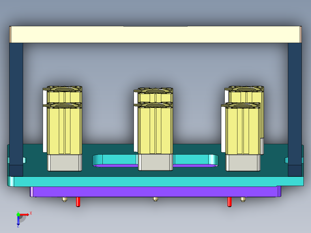 屏幕金属外壳铣外形侧壁CNC编程程序模型俯视图