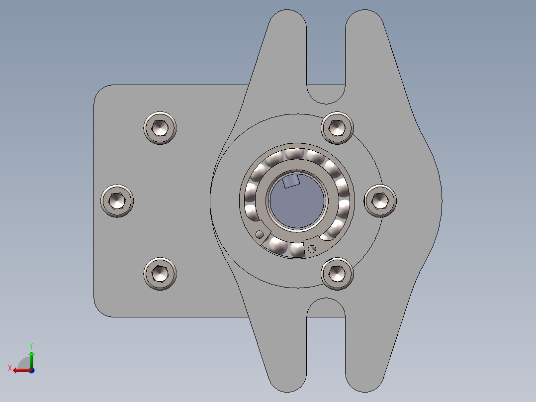 新式齿轮泵后视图