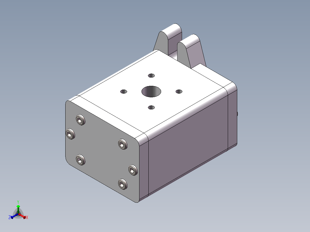 新式齿轮泵正等轴测图
