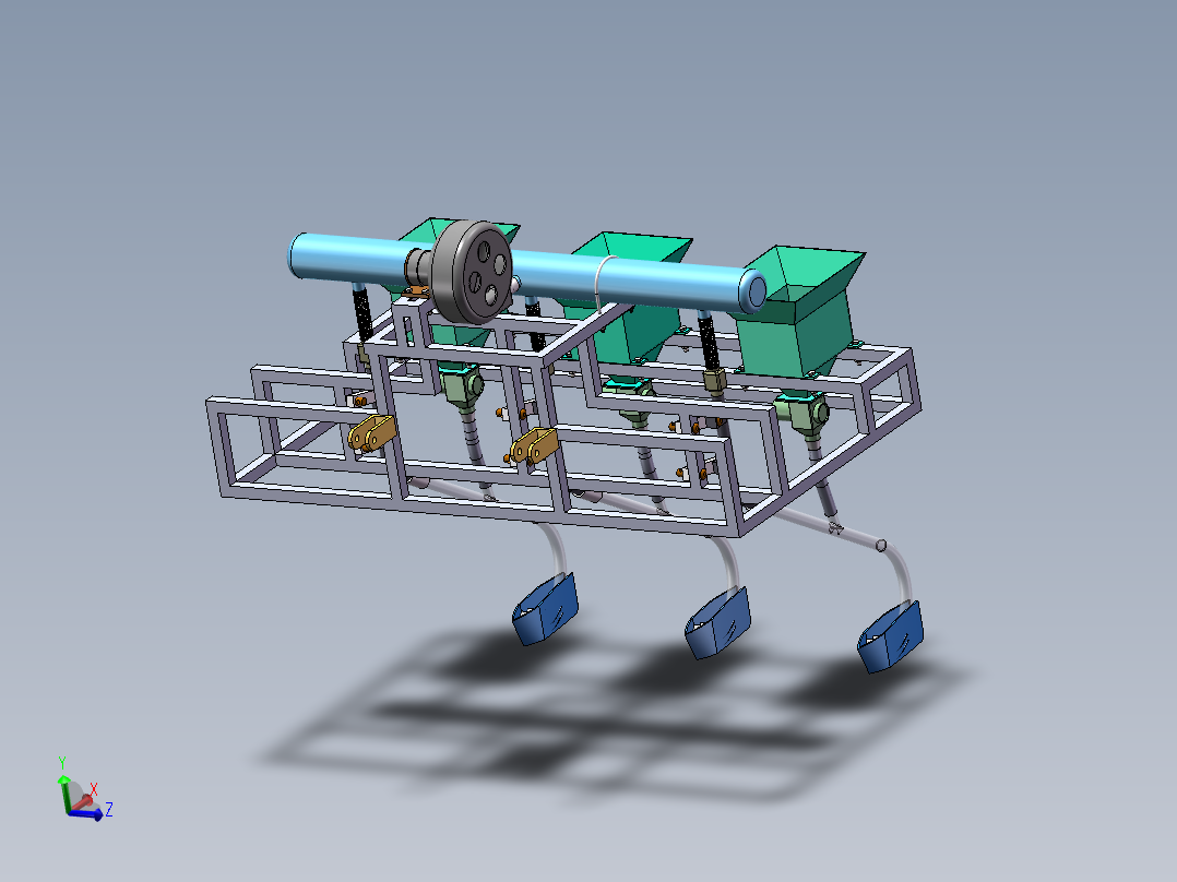 气力式深施追肥机