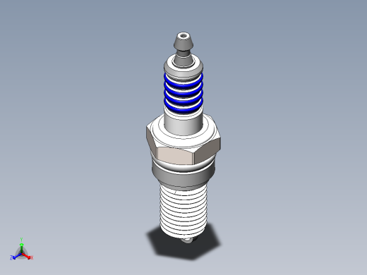 火花塞2正等轴测缩略图