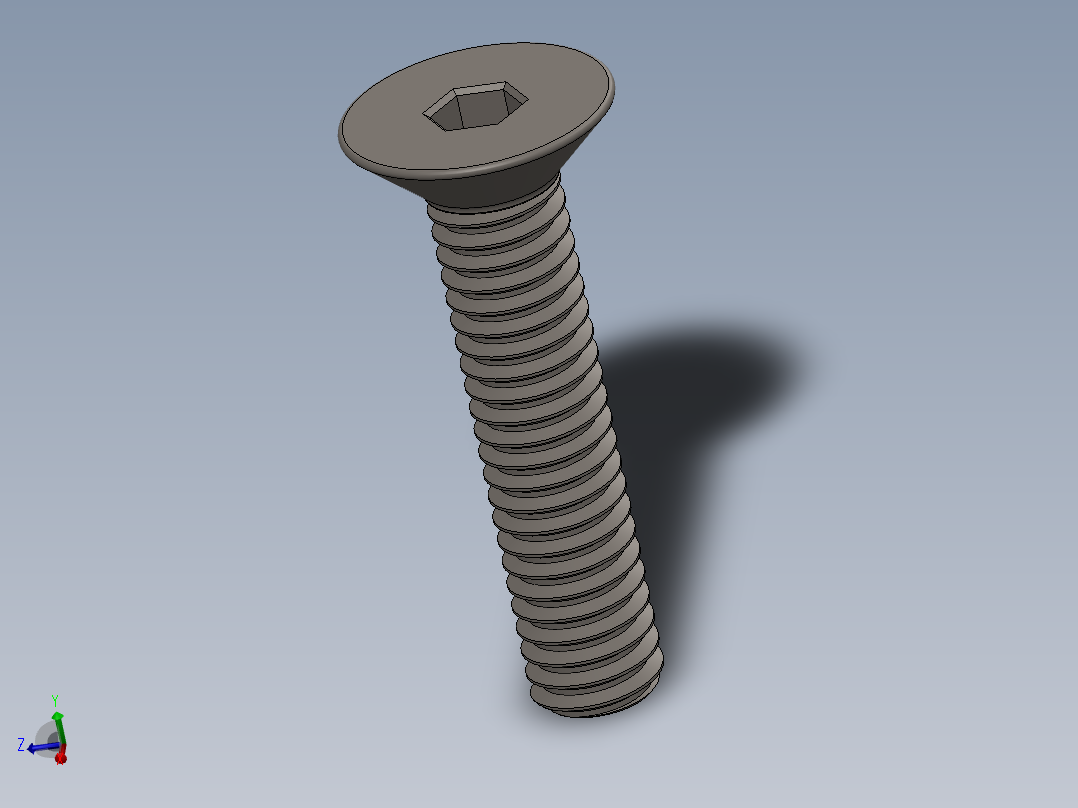 Screw_ISO_10642_M2x12_A2.SLDPRT主视图