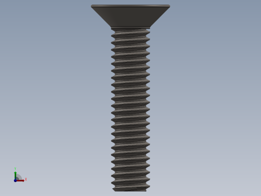 Screw_ISO_10642_M2x12_A2.SLDPRT前视缩略图