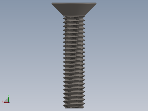 Screw_ISO_10642_M2x12_A2.SLDPRT后视缩略图