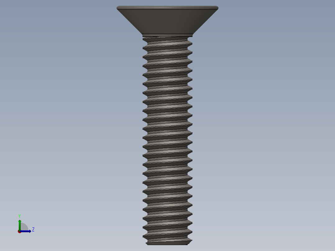 Screw_ISO_10642_M2x12_A2.SLDPRT左视图