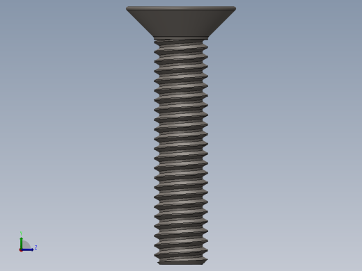 Screw_ISO_10642_M2x12_A2.SLDPRT左视缩略图