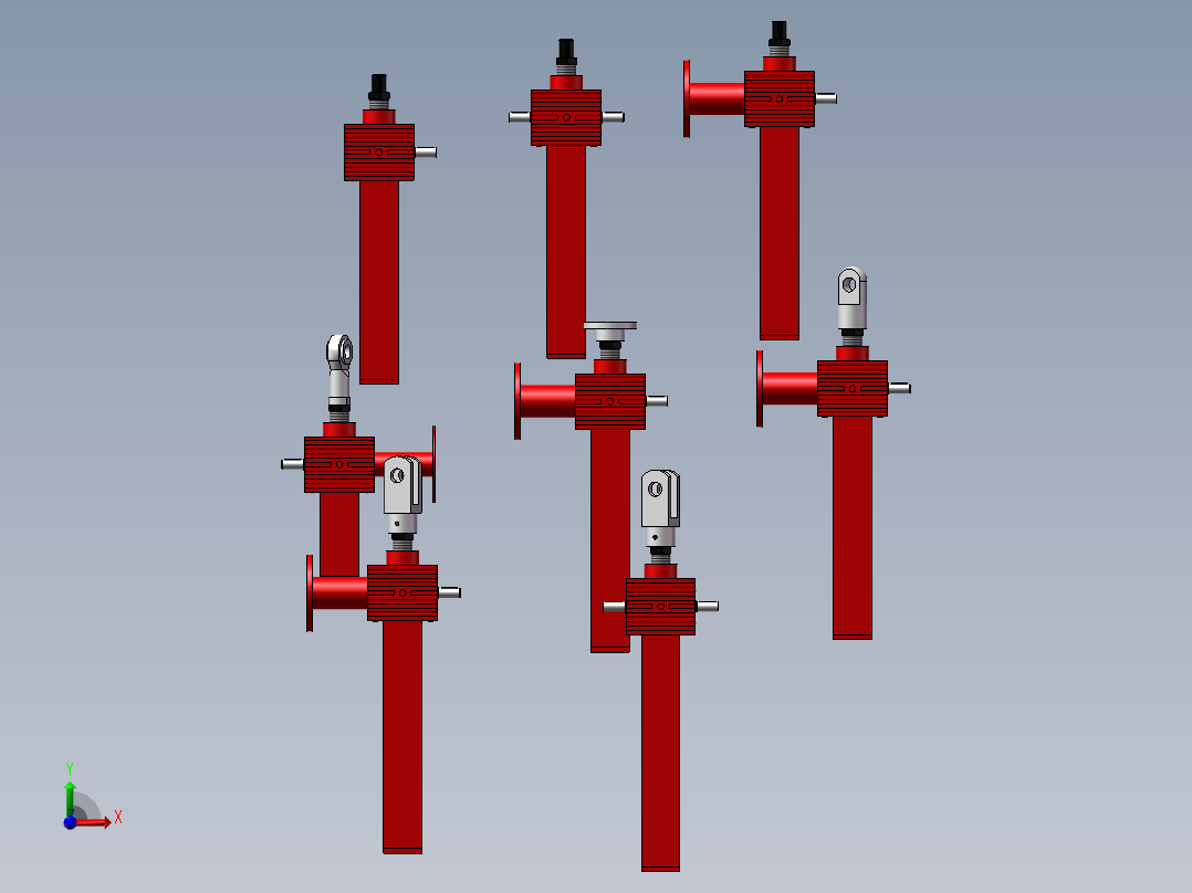 丝杠螺旋升降机 SJA50系列 8款前视图