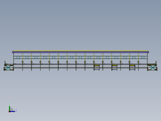 差速链皮带线升降机生产线sw18可编辑左视缩略图