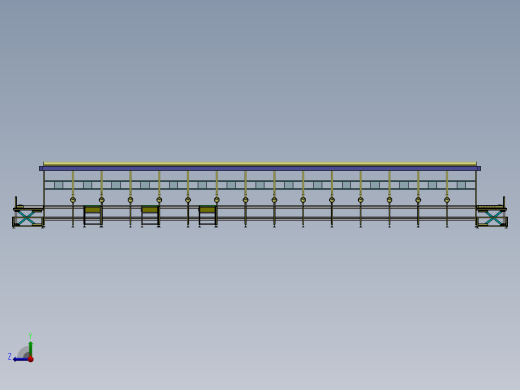 差速链皮带线升降机生产线sw18可编辑右视缩略图