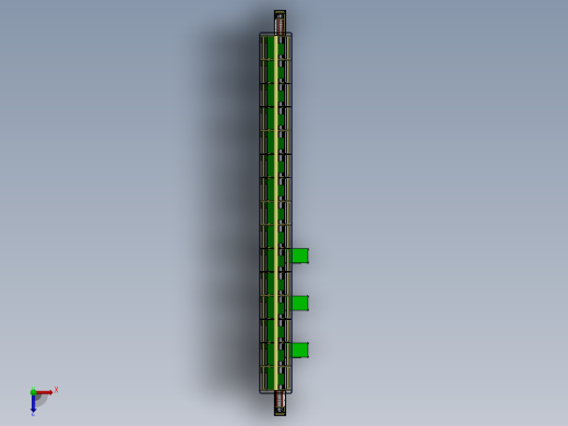 差速链皮带线升降机生产线sw18可编辑俯视缩略图