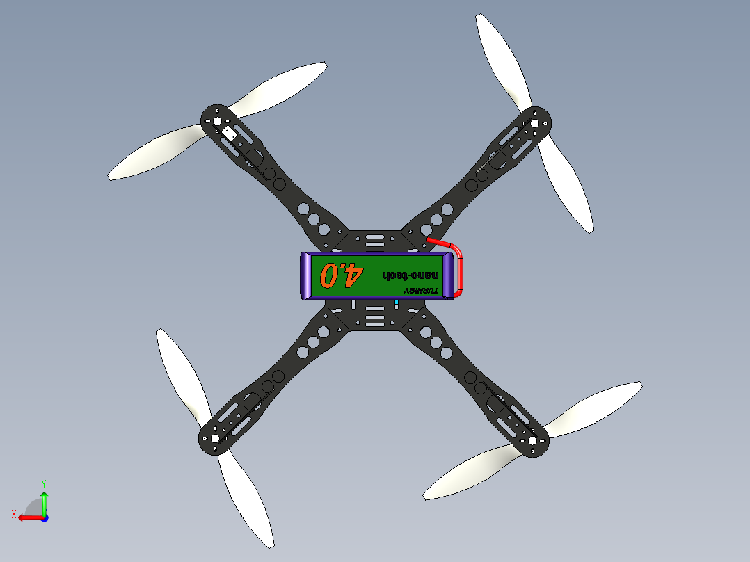 B2003972-四轴飞行器后视图