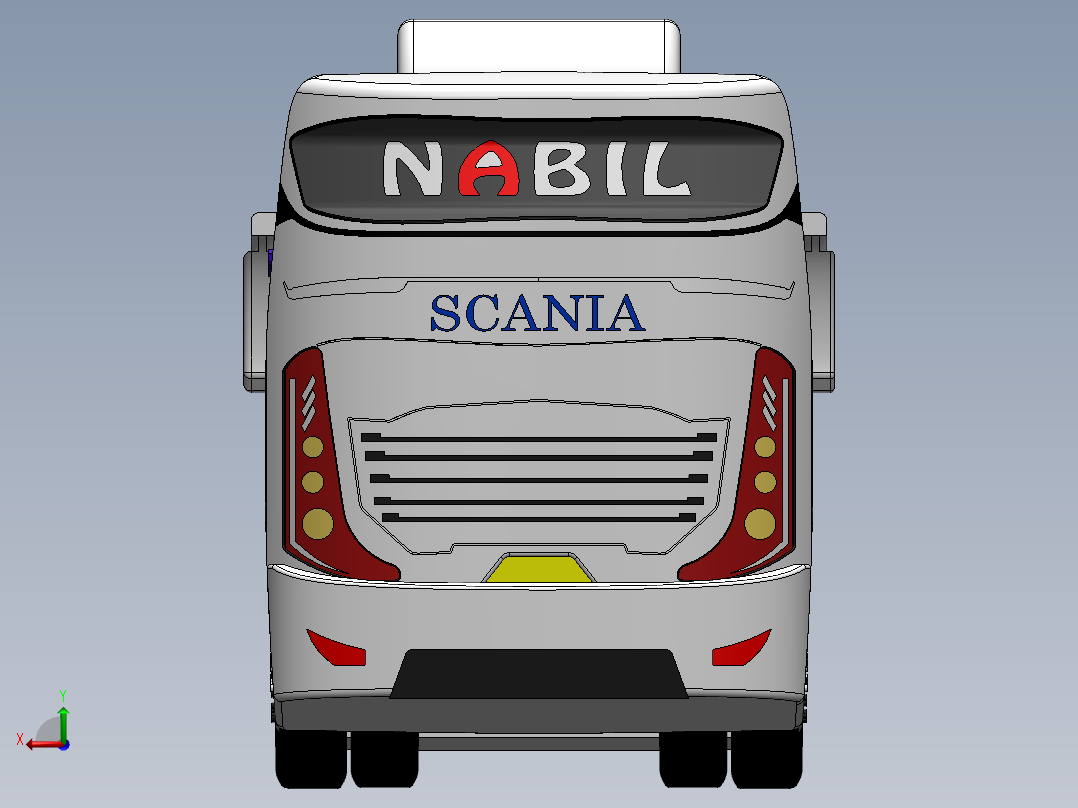 客车、公交车(32)后视图