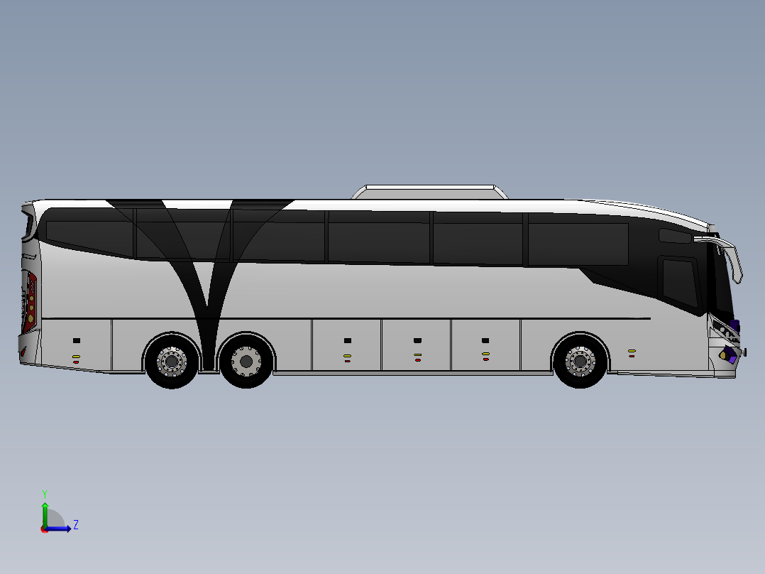 客车、公交车(32)左视图