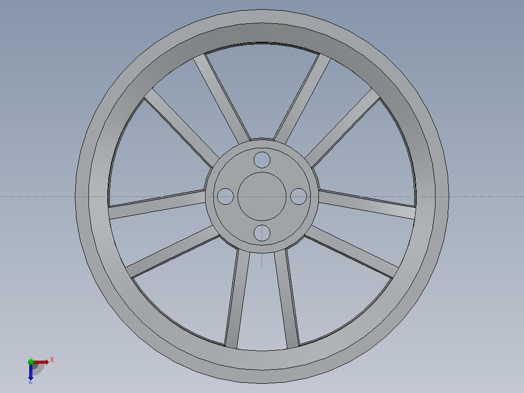 轮毂、轮胎(76)俯视图