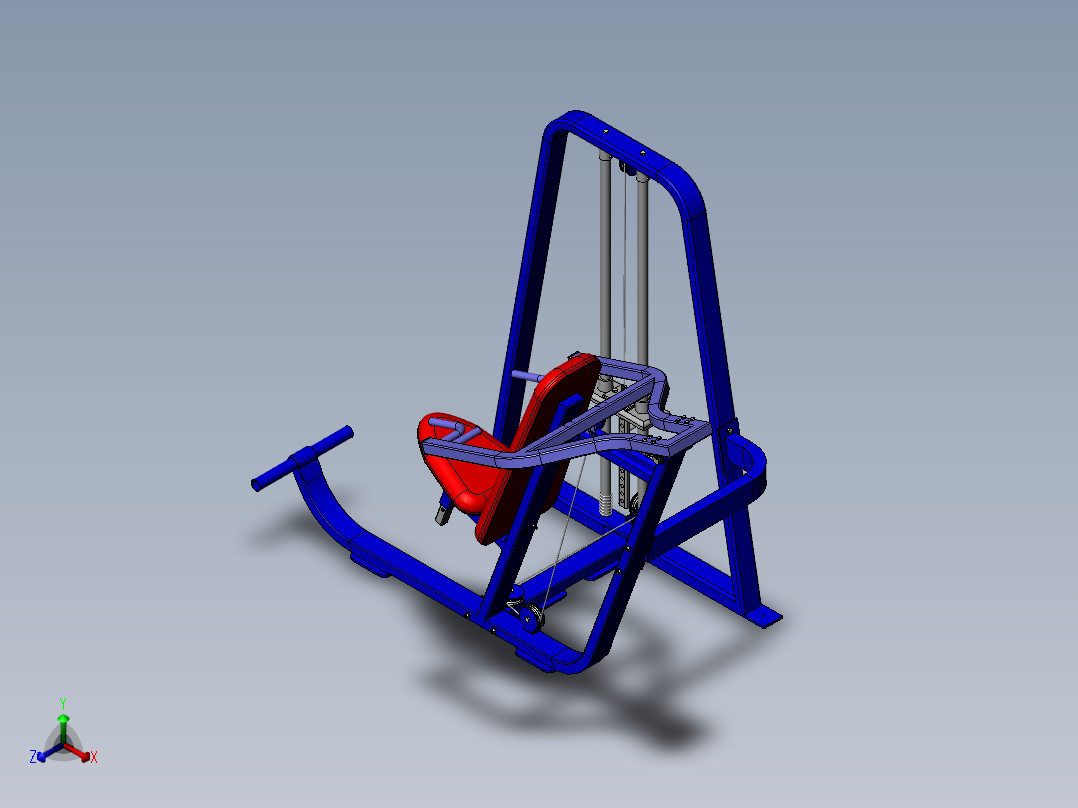 健身器材(97)正等轴测图