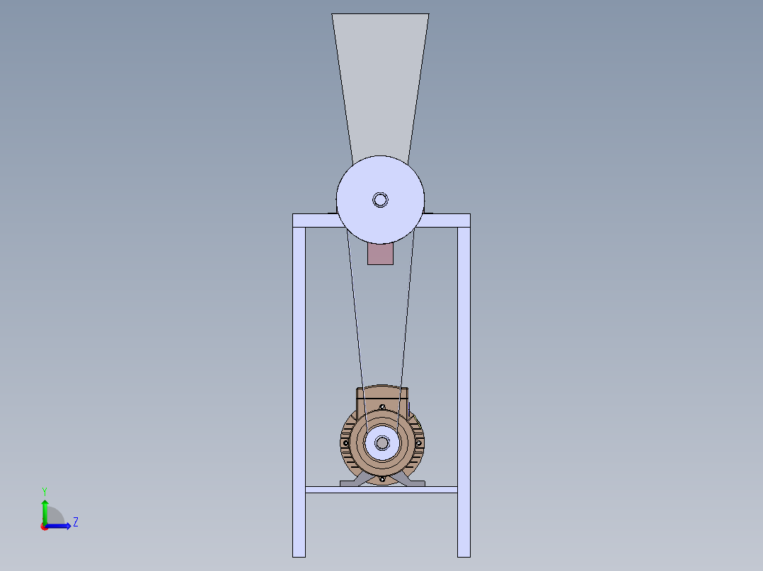 水果榨汁机左视图