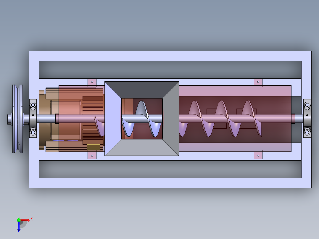 水果榨汁机俯视图
