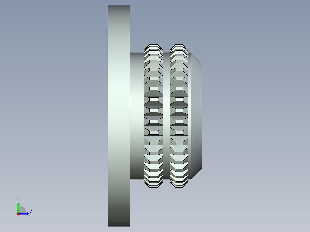 A0003255-MP-jet法兰螺母M3低型左视图