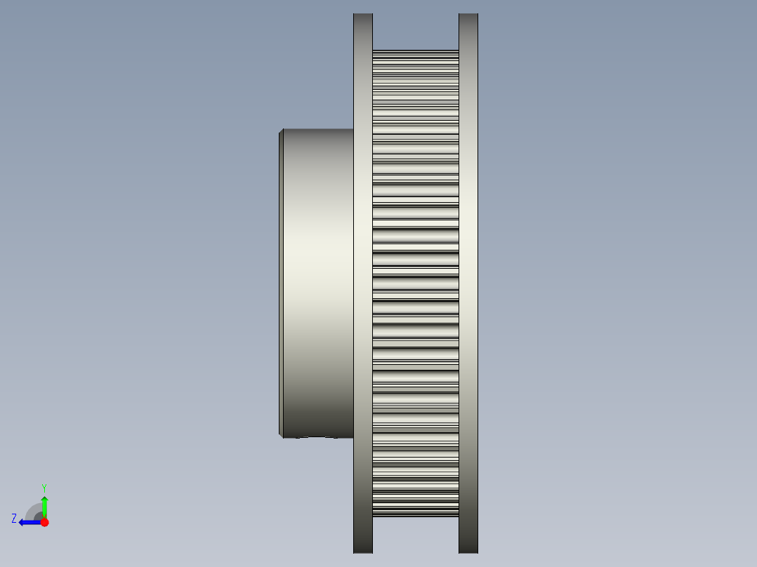 GT2皮带轮30齿_36齿_40齿_60齿右视图