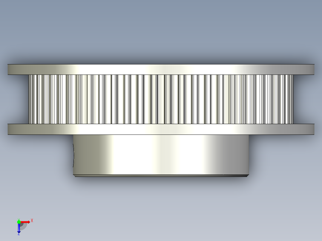 GT2皮带轮30齿_36齿_40齿_60齿俯视图