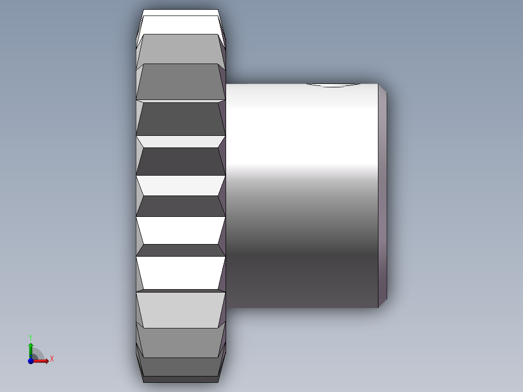 链轮齿轮GEAB0.8-24-5-B-6前视图